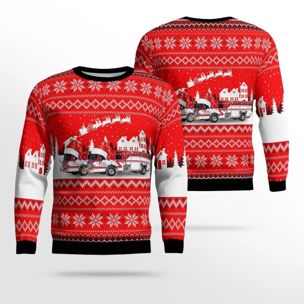 South Jordan Utah South Jordan City Fire Department AOP Ugly Sweater Unisex Christmas Gift