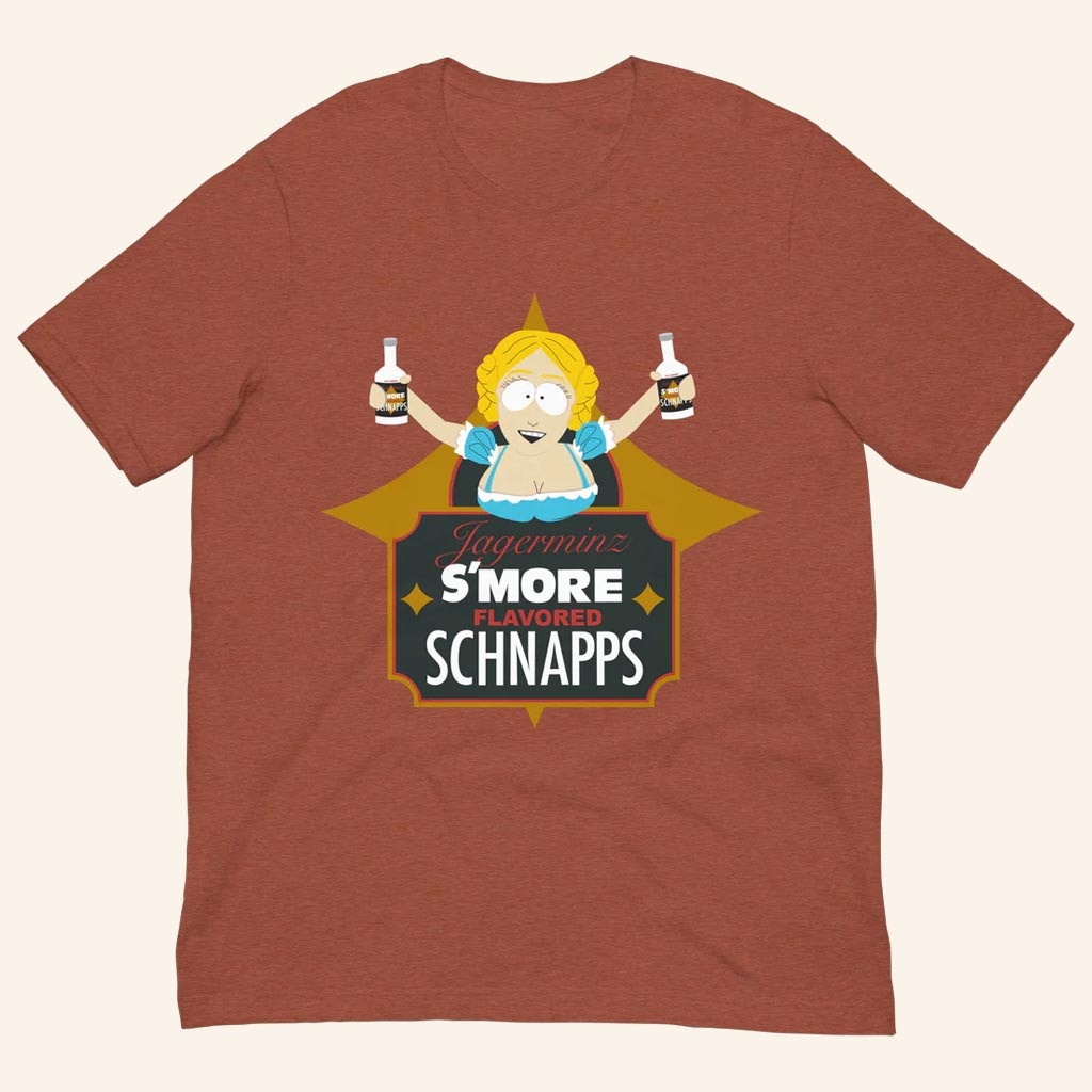South Park Merch Jagerminz S'more Flavored Schnapps T-Shirt Gifts For Him Her