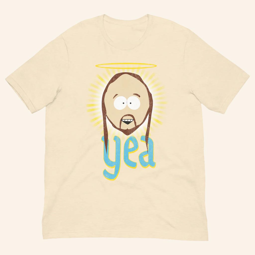 South Park Merch Jesus Yea T-Shirt Funny Jesus Shirt Gifts For Christian Friends South Park Merch Jesus Yea T-Shirt Funny Jesus Shirt Gifts For Christian Friends