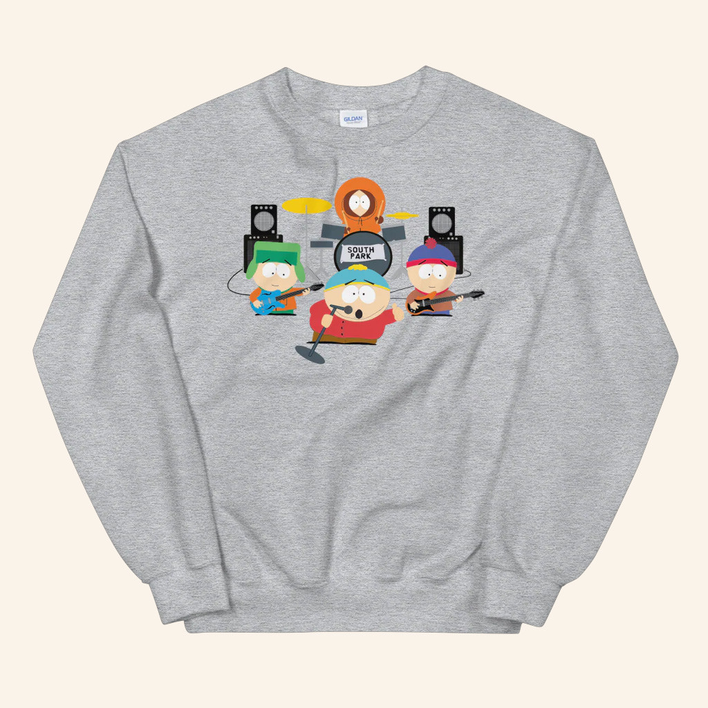 South Park Merch South Park Band Crewneck Sweatshirt Gifts For Besties South Park Merch South Park Band Crewneck Sweatshirt Gifts For Besties