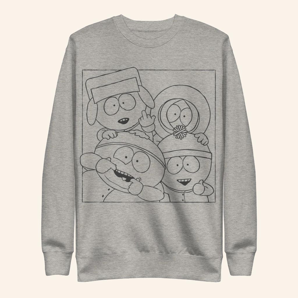 South Park Merch South Park Boys Outline Sweatshirt Gifts For Him