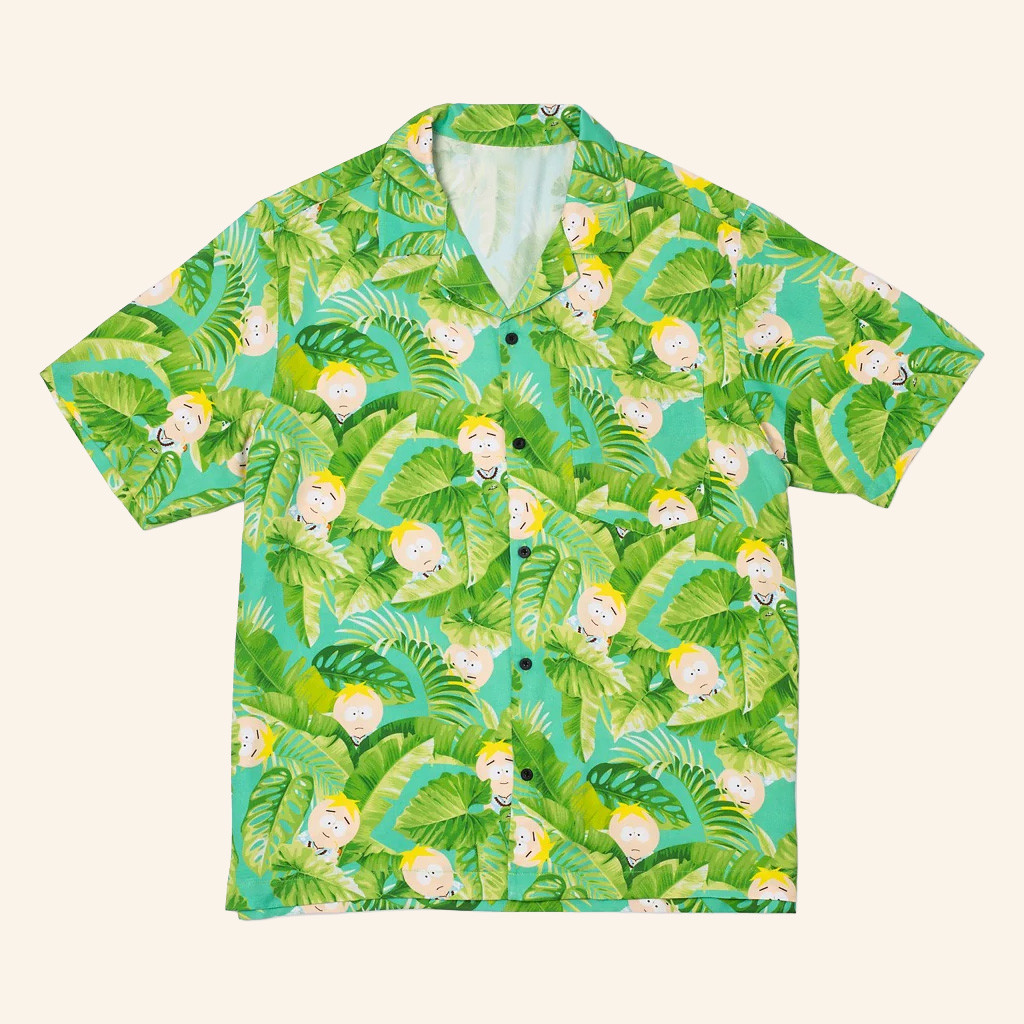 South Park Merch South Park Butters Bash Cabana Hawaiian Shirt Present For Him
