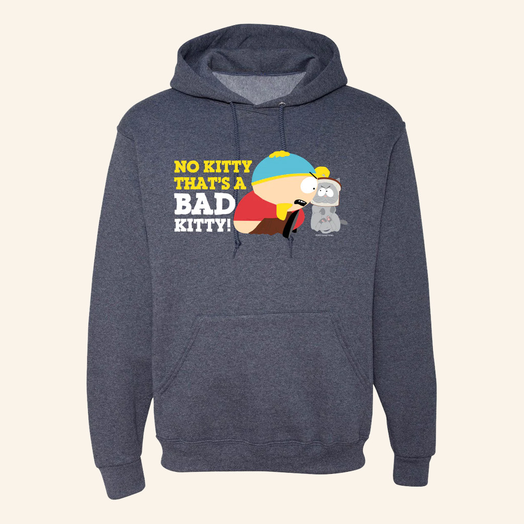 South Park Merch South Park Cartman Bad Kitty Graphic Hoodie Gift Ideas For Husband
