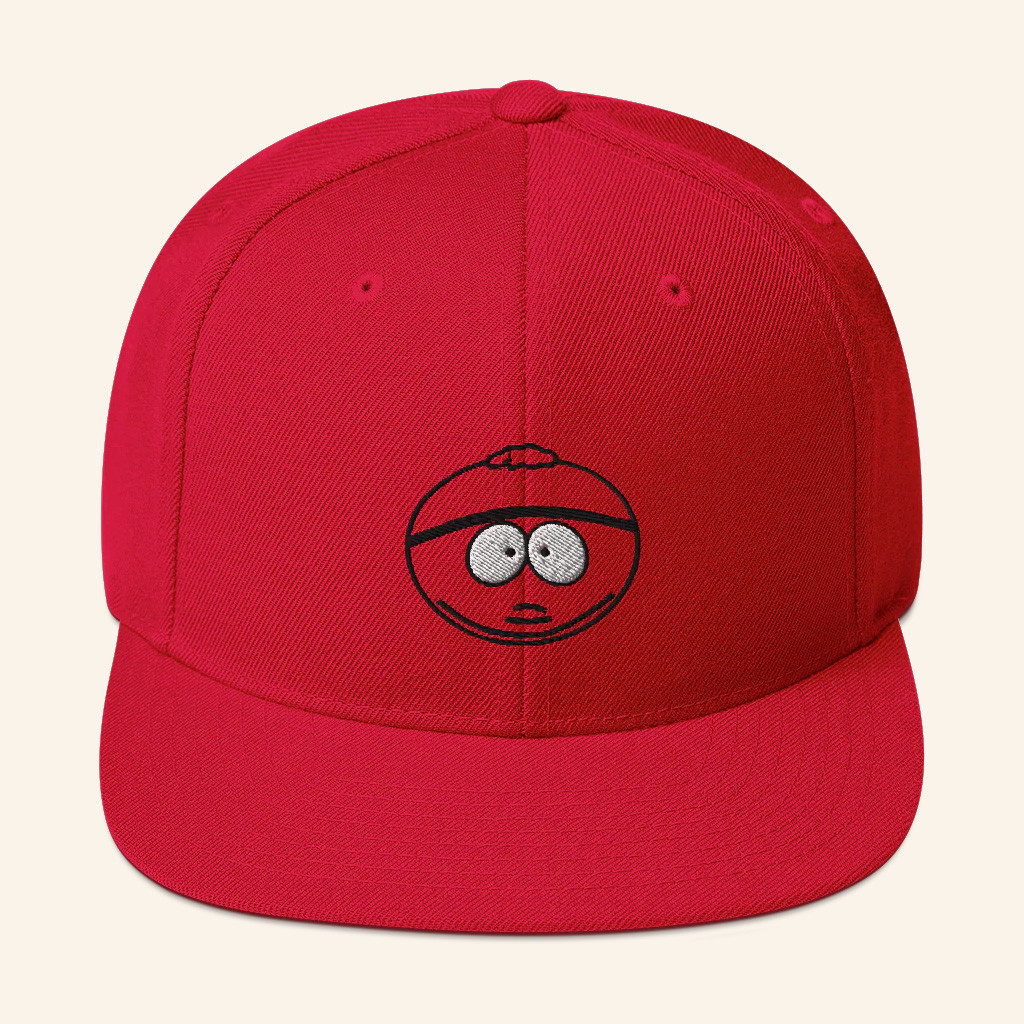 South Park Merch South Park Cartman Embroidered Snapback Hat Gifts For Besties
