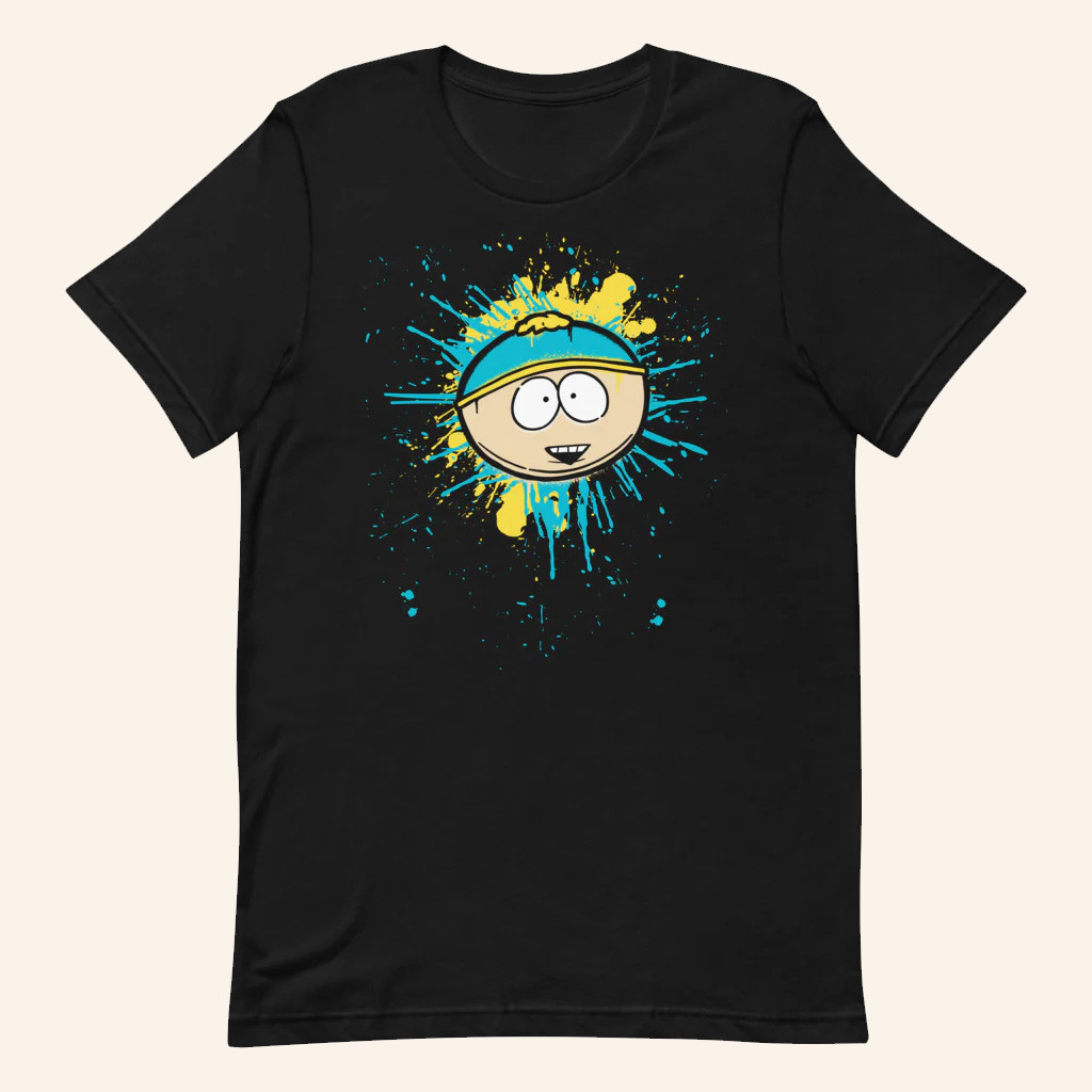 South Park Merch South Park Cartman Graffiti Splatter T-Shirt Gifts For Son South Park Merch South Park Cartman Graffiti Splatter T-Shirt Gifts For Son