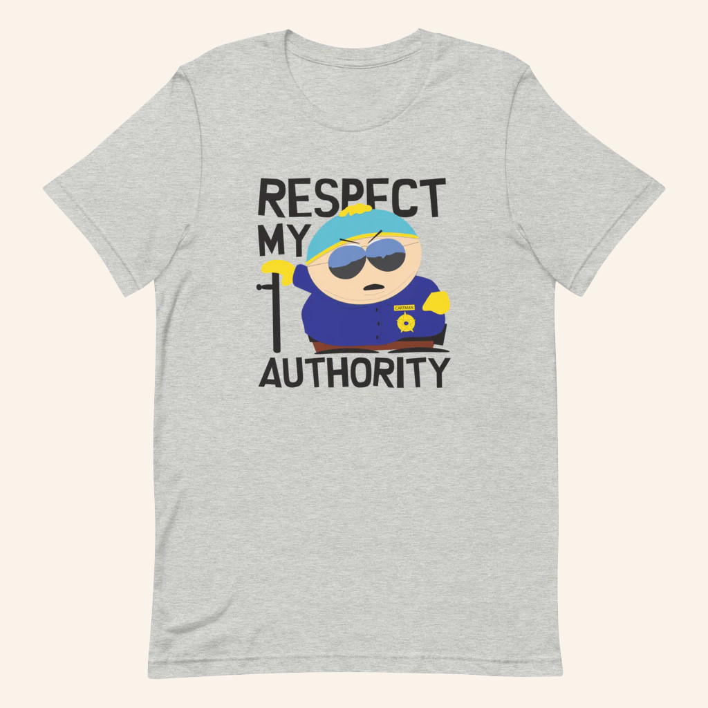 South Park Merch South Park Cartman Respect My Authority T-Shirt Best Gifts For Him