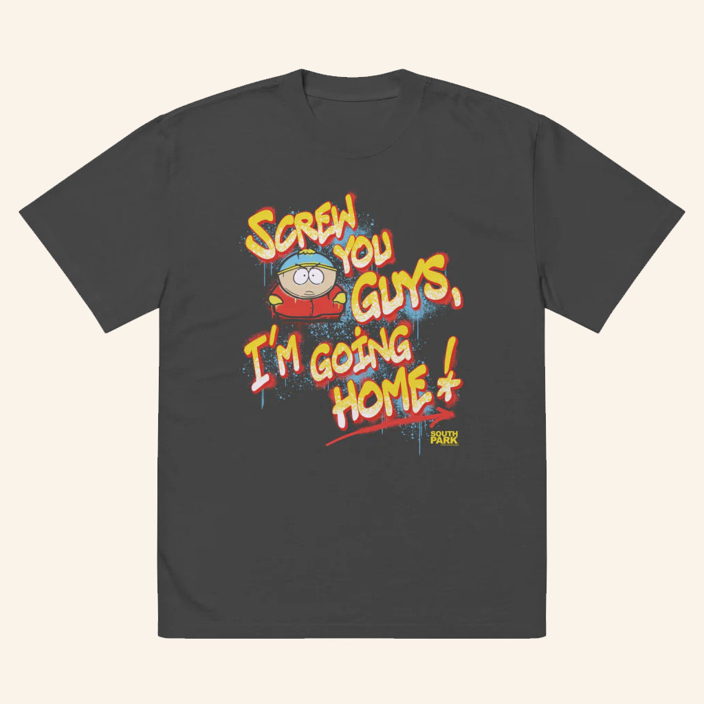 South Park Merch South Park Cartman Screw You Guys Graffiti T-Shirt Birthday Ideas For Husband