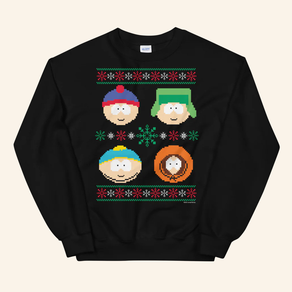 South Park Merch South Park Character Holiday Crewneck Sweatshirt Gifts For Besties South Park Merch South Park Character Holiday Crewneck Sweatshirt Gifts For Besties