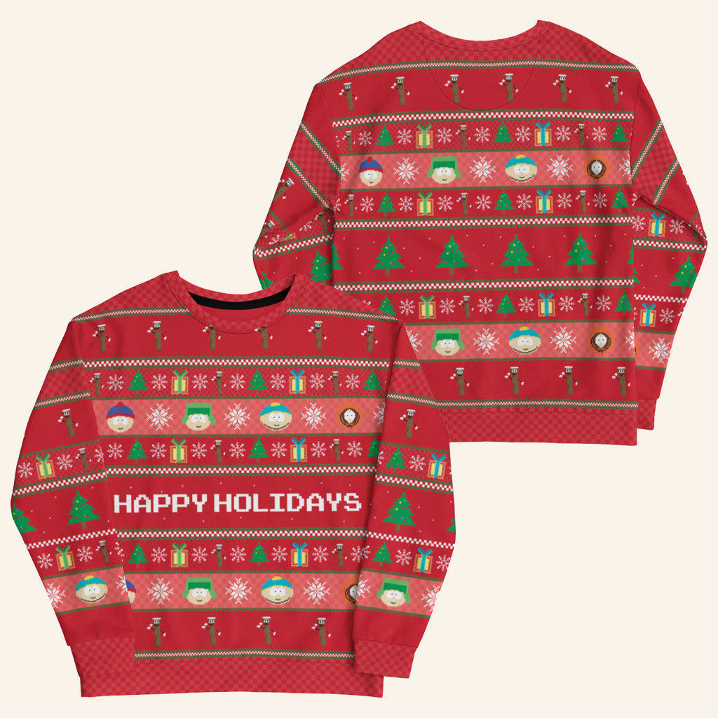 South Park Merch South Park Happy Holidays Ugly Sweatshirt Christmas Gifts For Boyfriend South Park Merch South Park Happy Holidays Ugly Sweatshirt Christmas Gifts For Boyfriend