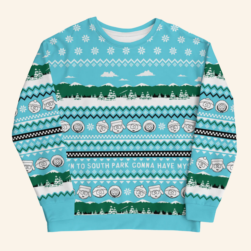 South Park Merch South Park Holiday Ugly Sweatshirt Christmas Gifts For Son