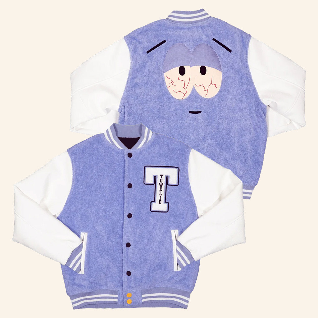 South Park Merch South Park Towelie Varsity Jacket Present For Friends