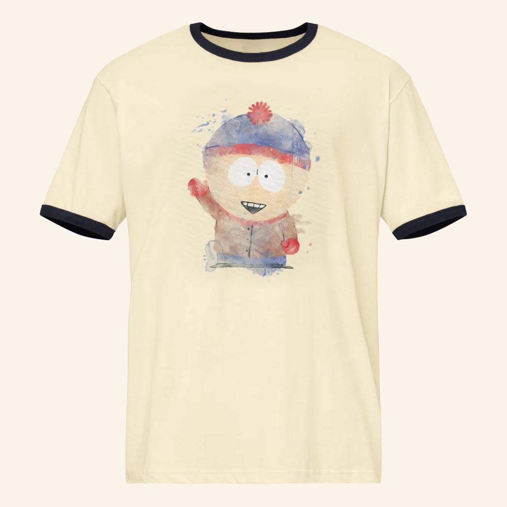 South Park Merch Stan Marsh Watercolor T-Shirt Gifts For Boyfriend