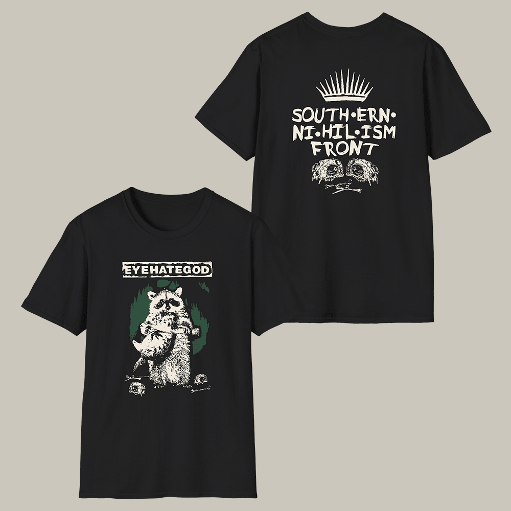 Southern Nihilism Racoon Eyehategod T-Shirt Eyehategod Clothes Gift Ideas For Music Fans