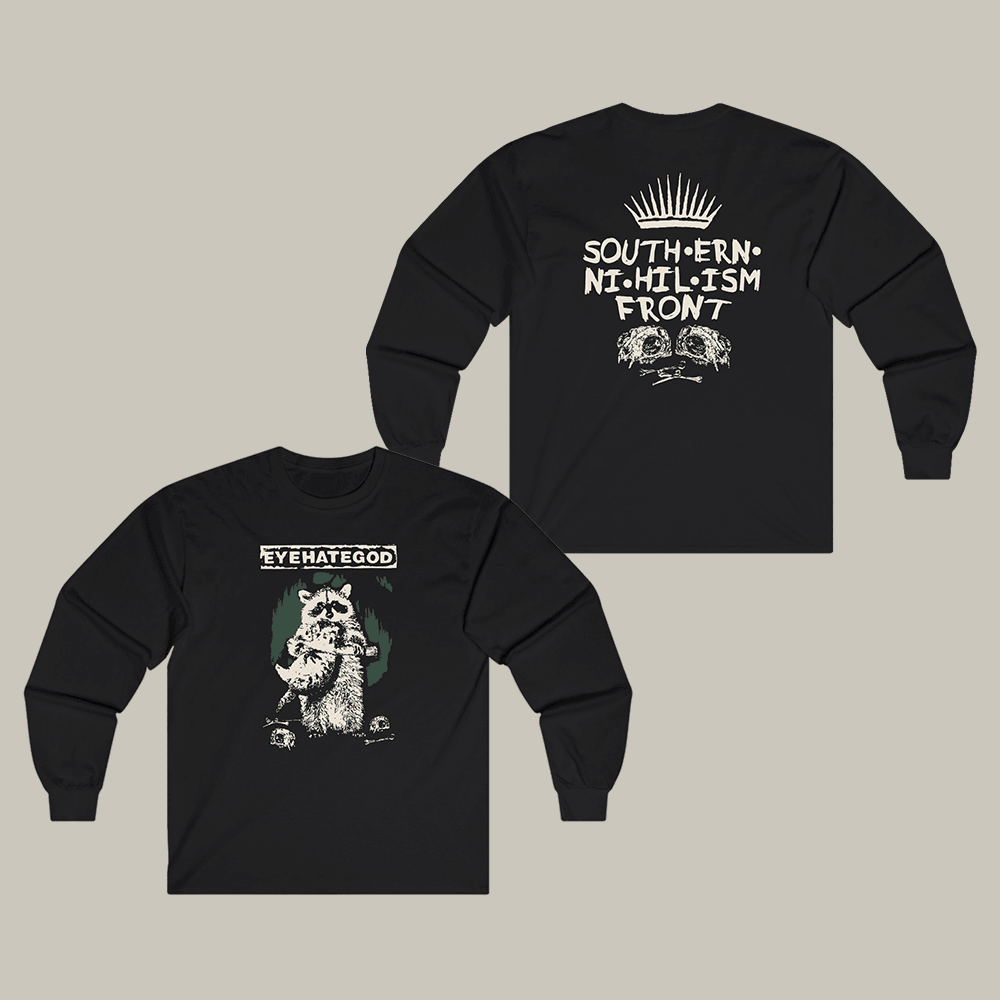 Southern Nihilism Racoon Long Sleeve Shirt Eyehategod Merchandise Gift For Eyehategod Fans