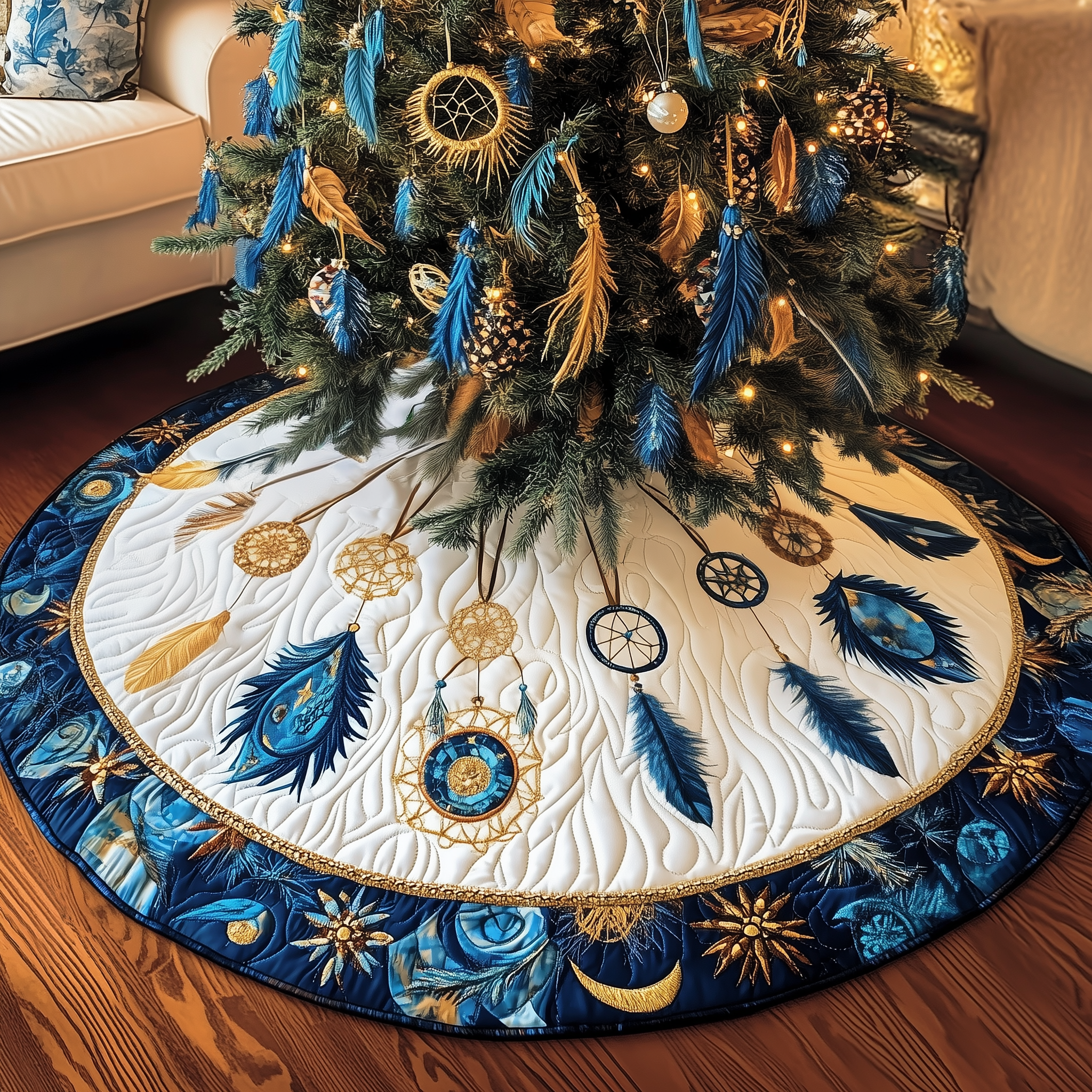 Southwest Dreamcatchers Quilted Tree Skirt Meaningful Anniversary Gift Merch