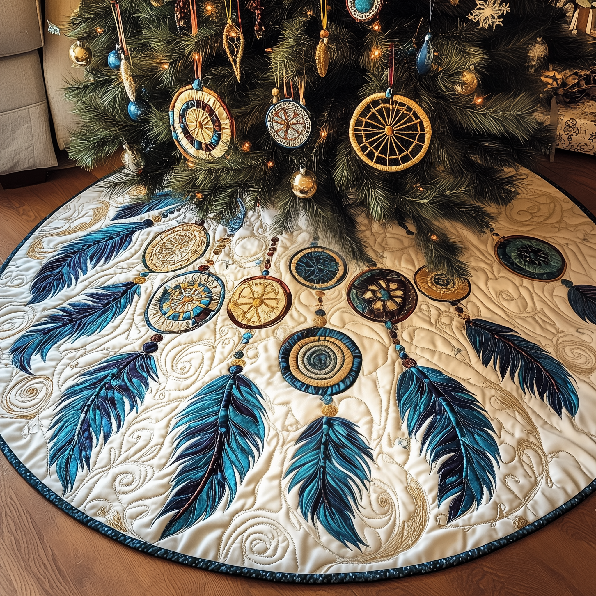 Southwest Dreamcatchers Quilted Tree Skirt Memorable Graduation Gift Merch