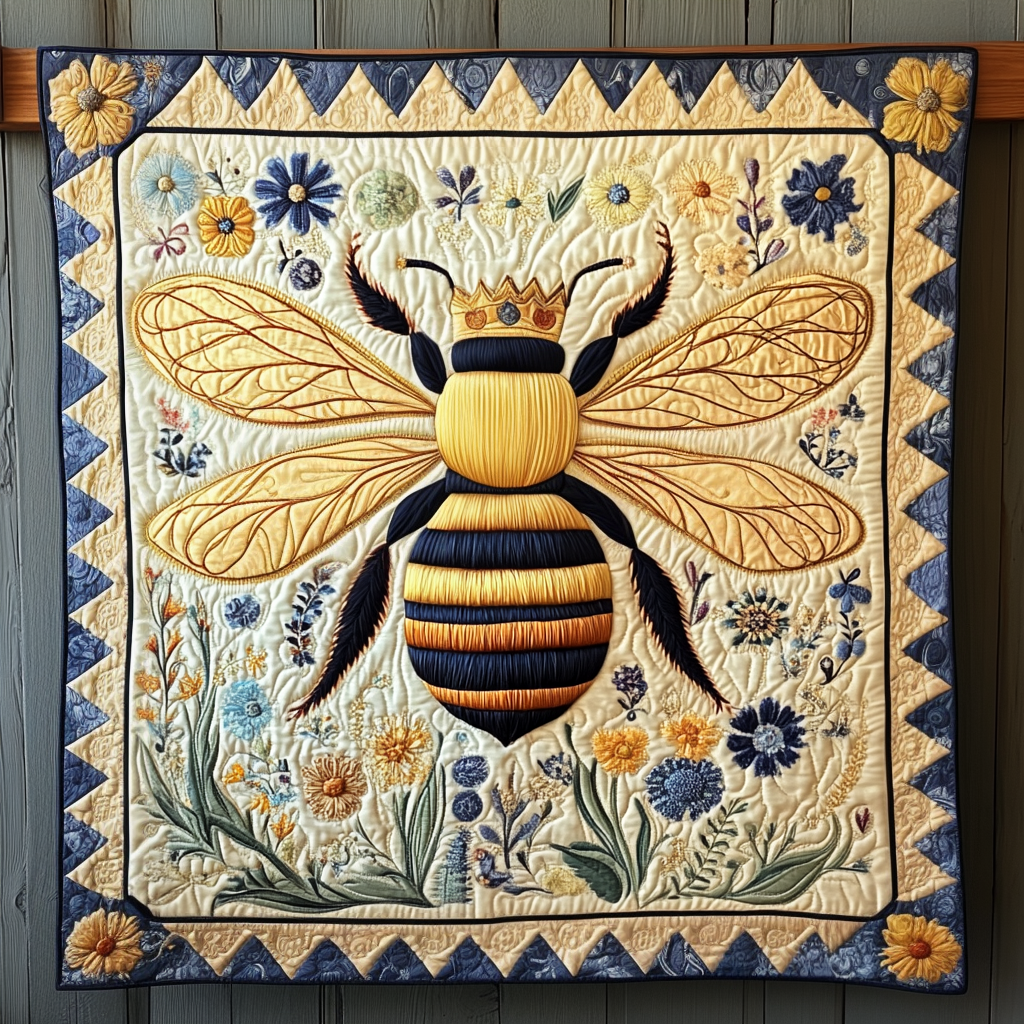 Sovereign Bee Quilted Blanket Cute Fuzzy Blankets