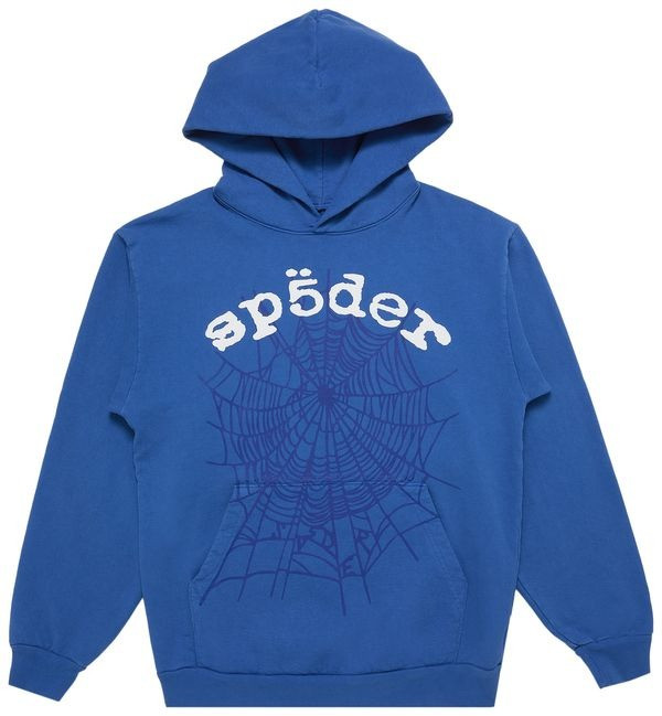 Sp5der Hoodie Blue 555 Spider Web Hoodie Clothing Spider Worldwide Young Thug Hoodie