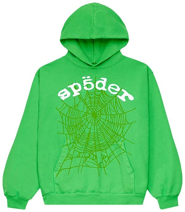 Sp5der Hoodie Green 555 Spider Web Hoodie Clothing Spider Worldwide Young Thug Hoodie