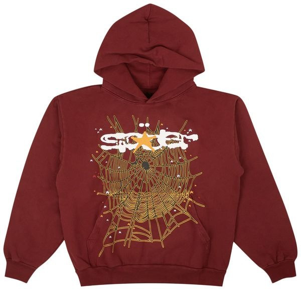 Sp5der Hoodie Maroon Spider 555 Hoodie Spider Young Thug Merchandise Apparel Best Gifts