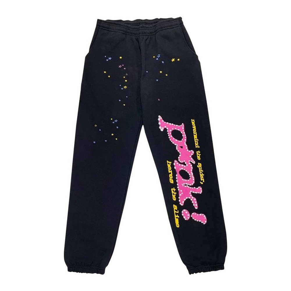Sp5der P'nk Sweatpants 555 Spider Web Apparel Merchandise Great Gifts