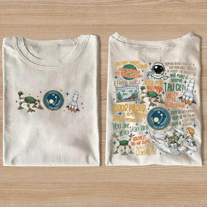 Space Blob Grumpy Angry Stupid T-Shirt Science Fiction Clothing Gift For Men