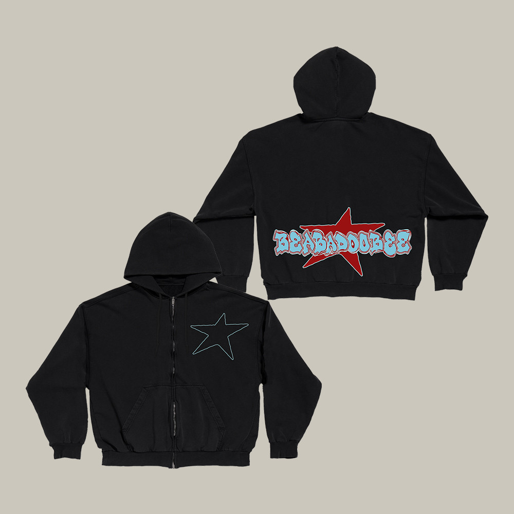 Space Cat Beabadoobee Zip Hoodie Beabadoobee Music Fan Merch Unique Gift For Cat Lovers