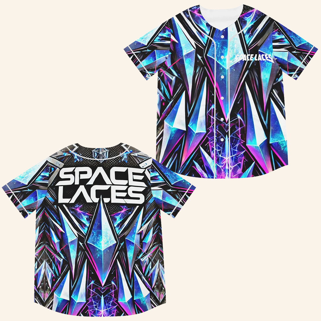 Space Laces Baseball Jersey Blue Diamond Jersey Space Laces Merch Music Lover Gift Ideas For Him
