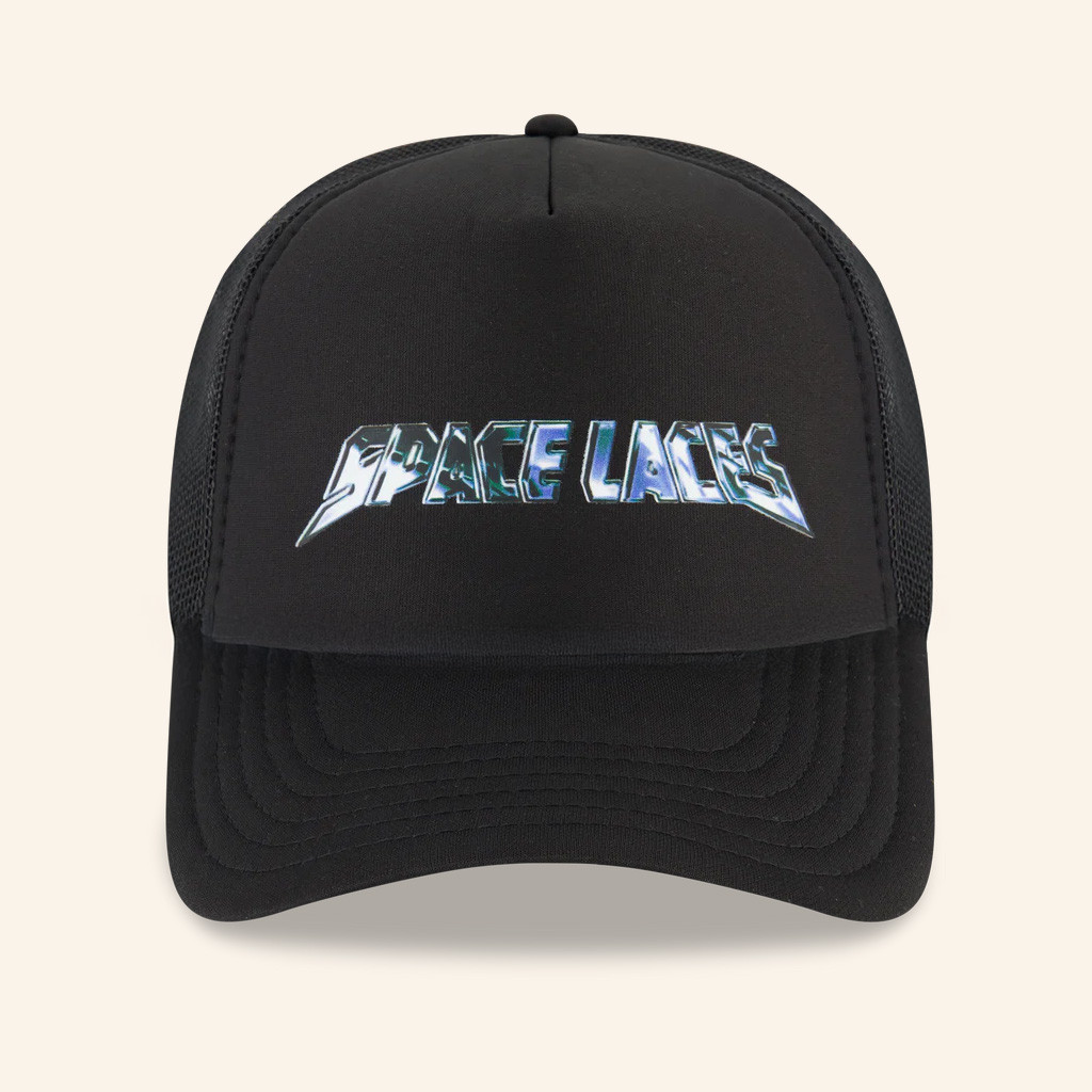Space Laces Merch Space Laces Chrome Trucker Hat Gifts For DJ Fans