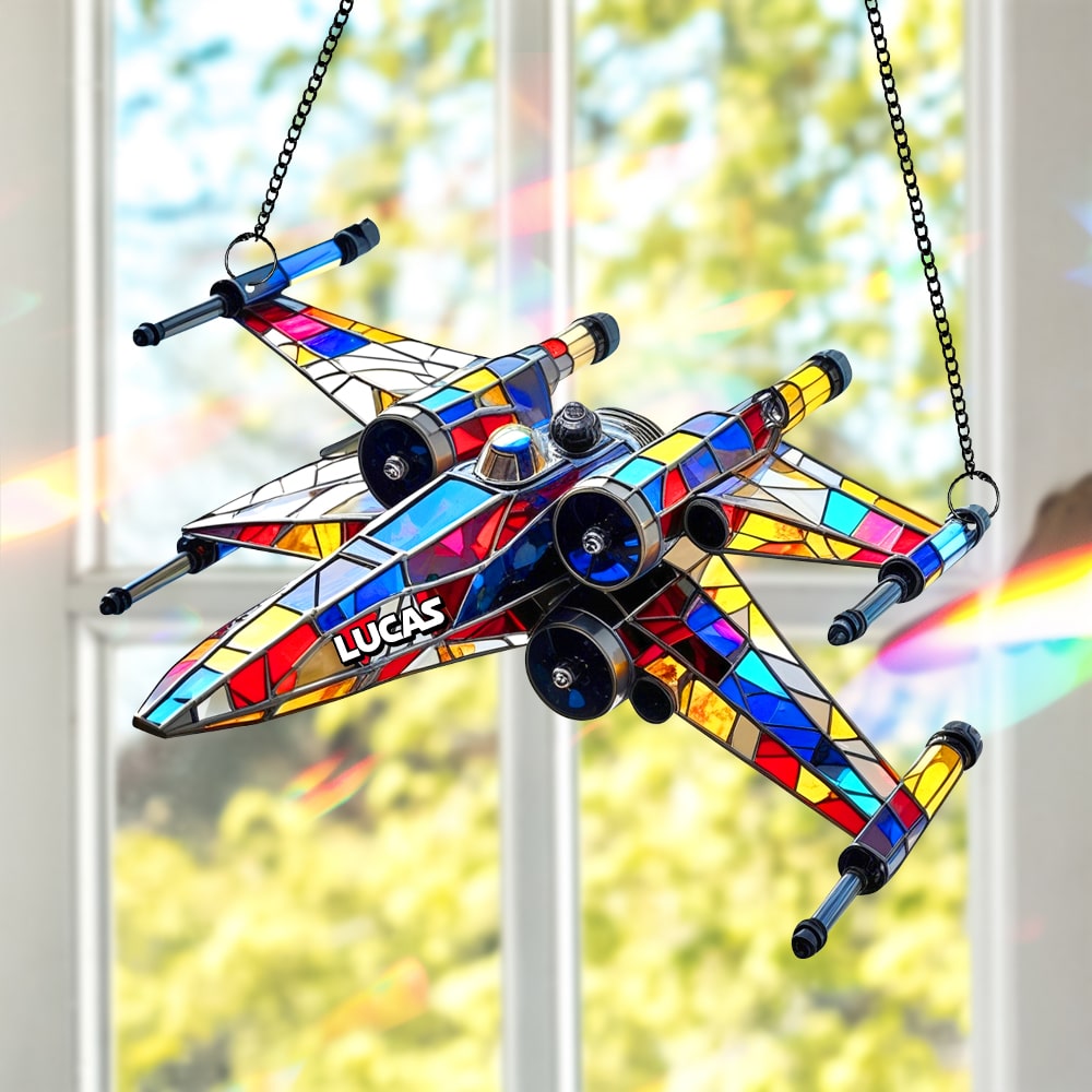 Spaceship Suncatcher - Personalized Gifts For Galaxy Lovers - Funny Christmas Ornament Gift Spaceship Suncatcher - Personalized Gifts For Galaxy Lovers - Funny Christmas Ornament Gift