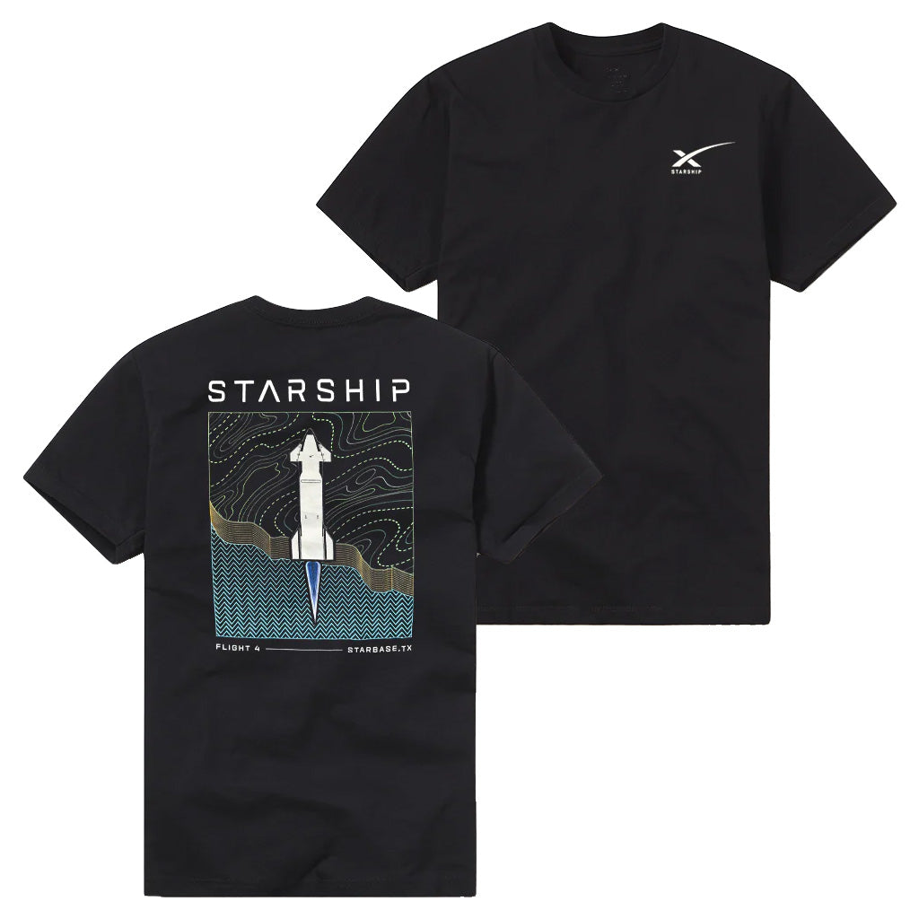 SpaceX Merch Starship Flight 4 T-Shirt Gift Ideas For Him SpaceX Merch Starship Flight 4 T-Shirt Gift Ideas For Him