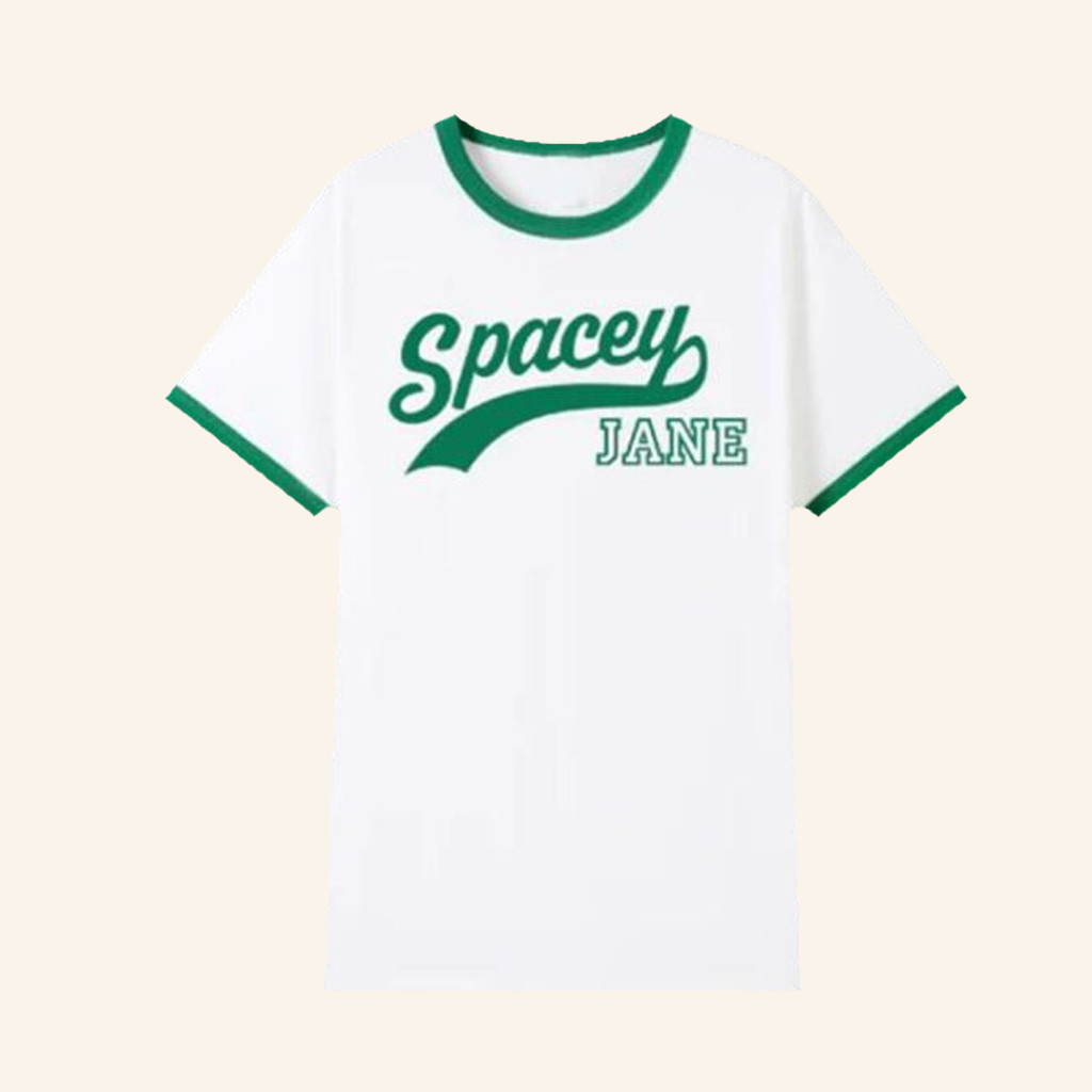 Spacey Jane Merch Lettered Ringer Shirt Presents For Rock Music Lovers