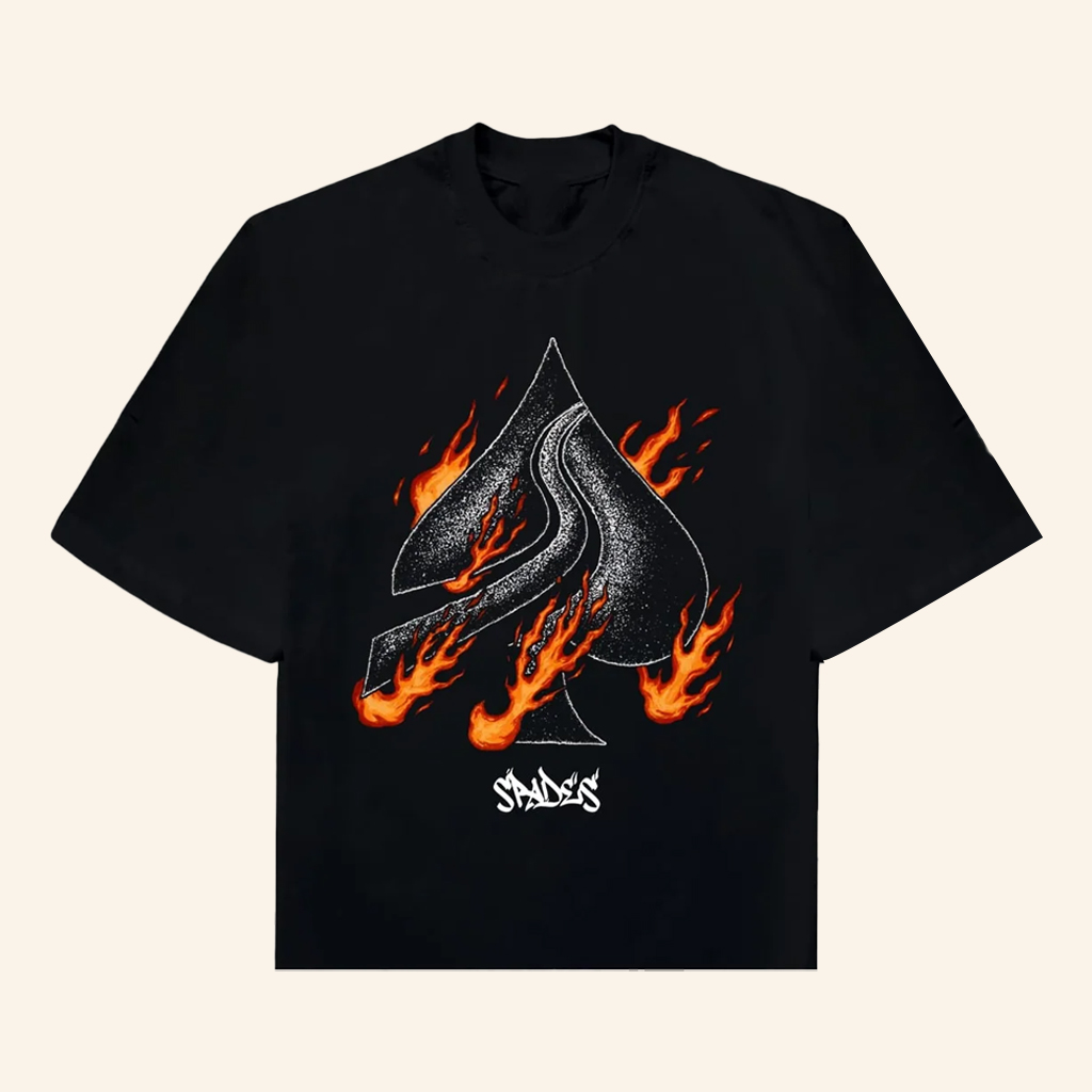 Spades Merch Ace On Fire T-Shirt Unique Birthday Gift For Husband