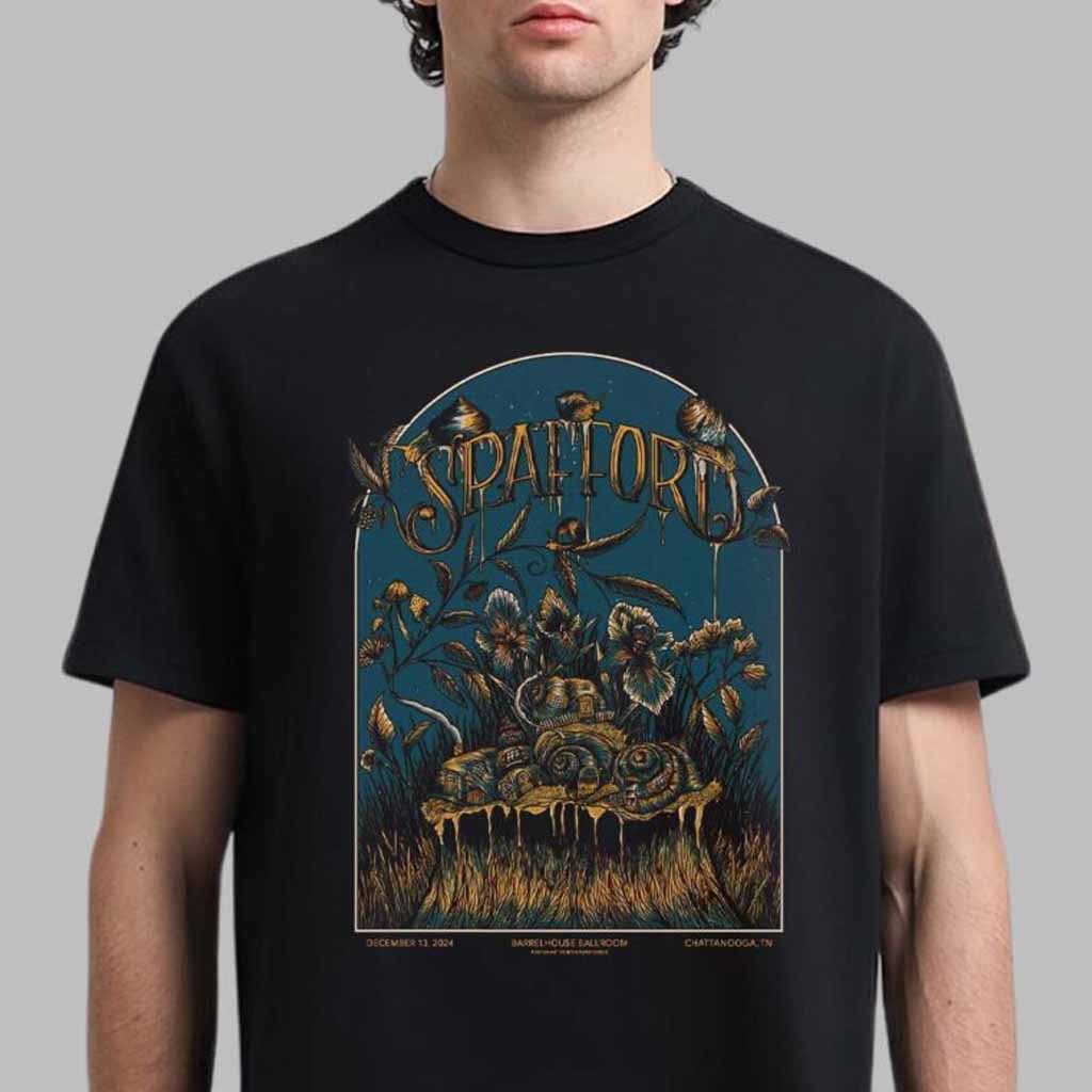 Spafford Poster For Show In Chattanooga Tennessee At Barrelhouse Ballroom On December 13 2024 T-Shirt Spafford Merch Gift For Fans