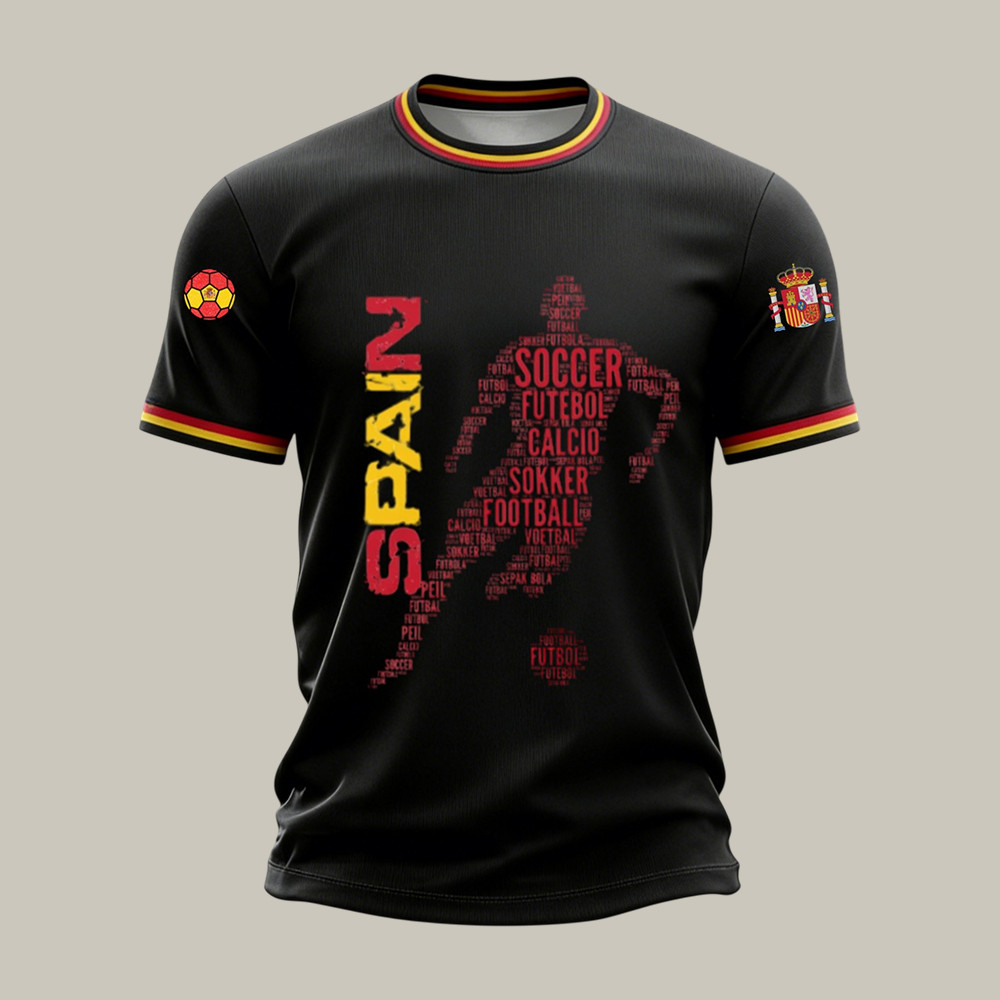 Spain 2026 FIFA World Cup T-Shirt Soccer Fan Shirt Gift For Father's Day