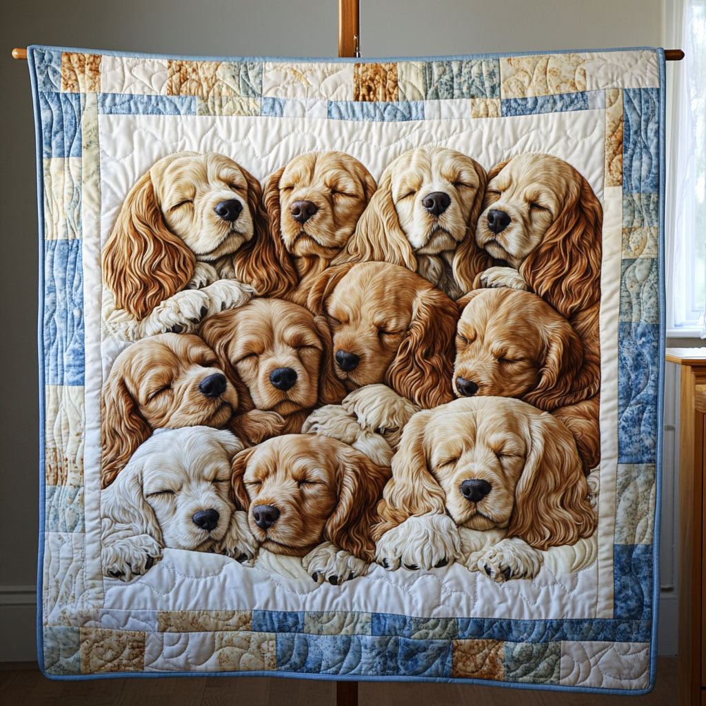 Spaniel Enchantment Quilted Blanket Dog And Owner Gift Ideas