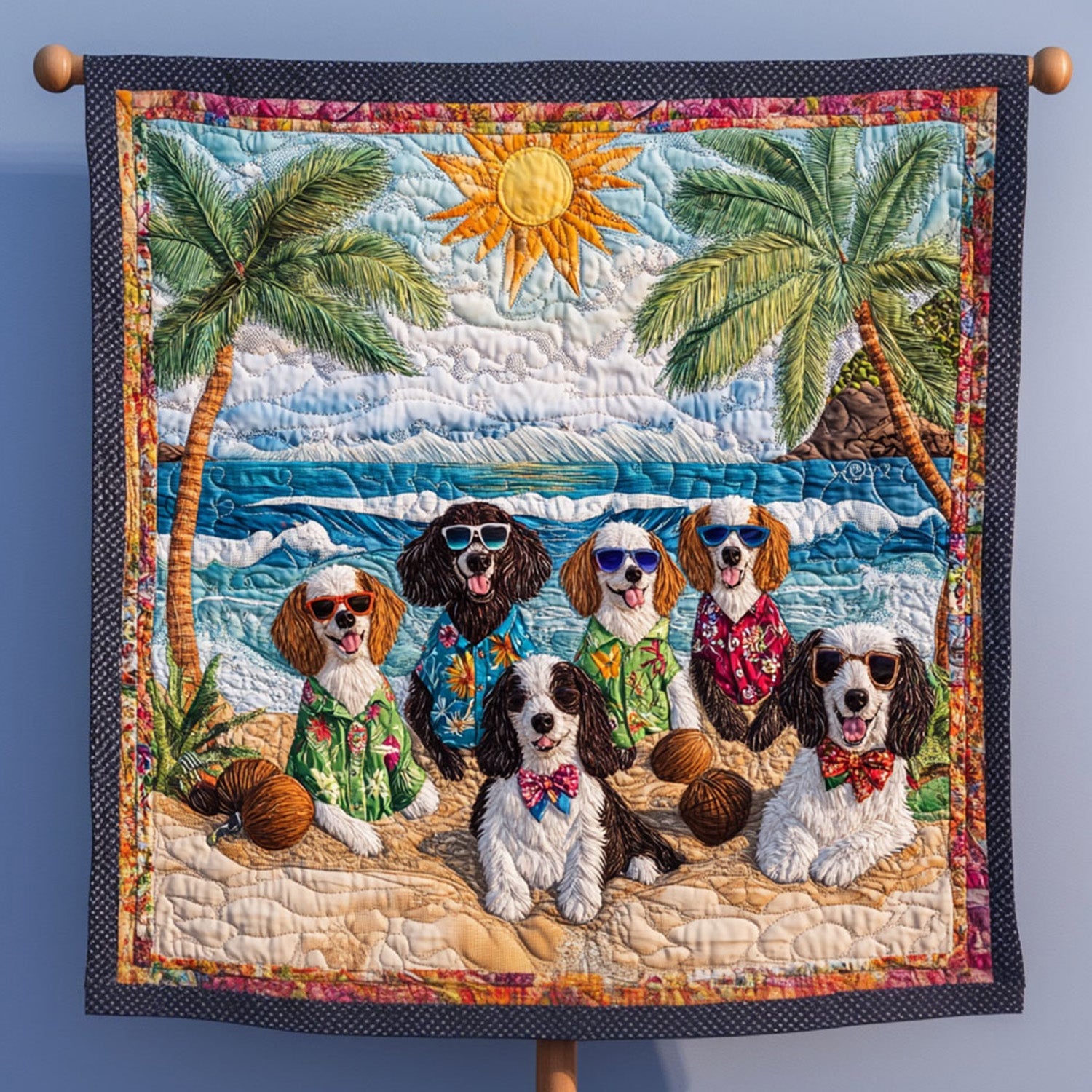 Spaniel in Sun Fields Quilted Blanket Dog And Owner Gift Ideas