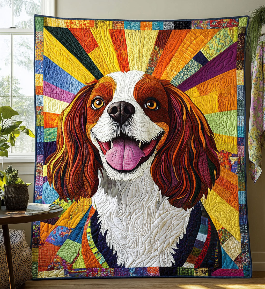 Spaniel Majesty Quilted Blanket Best New Dog Owner Gifts