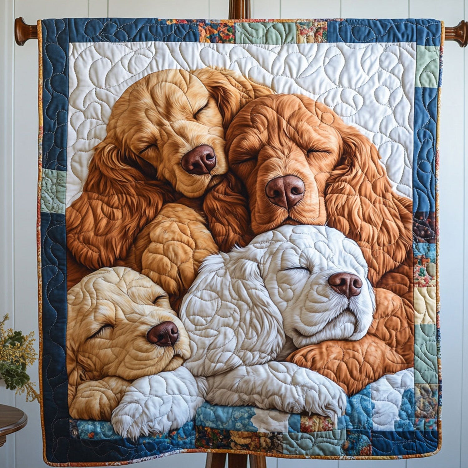 Spaniel Moments Quilted Blanket Dog And Owner Gift Ideas