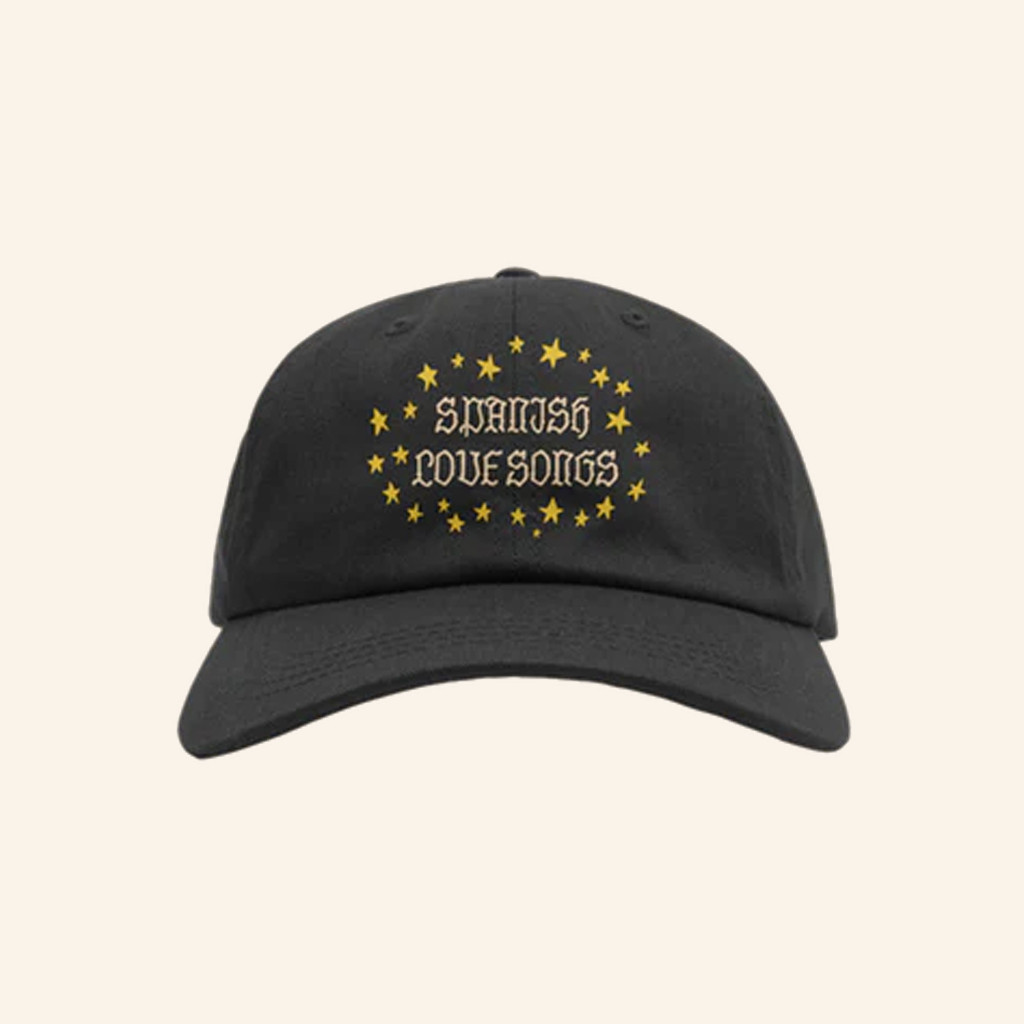 Spanish Love Songs Merch Embroidered Stars Hat Black Xmas Gifts For Rock Fans Spanish Love Songs Merch Embroidered Stars Hat Black Xmas Gifts For Rock Fans
