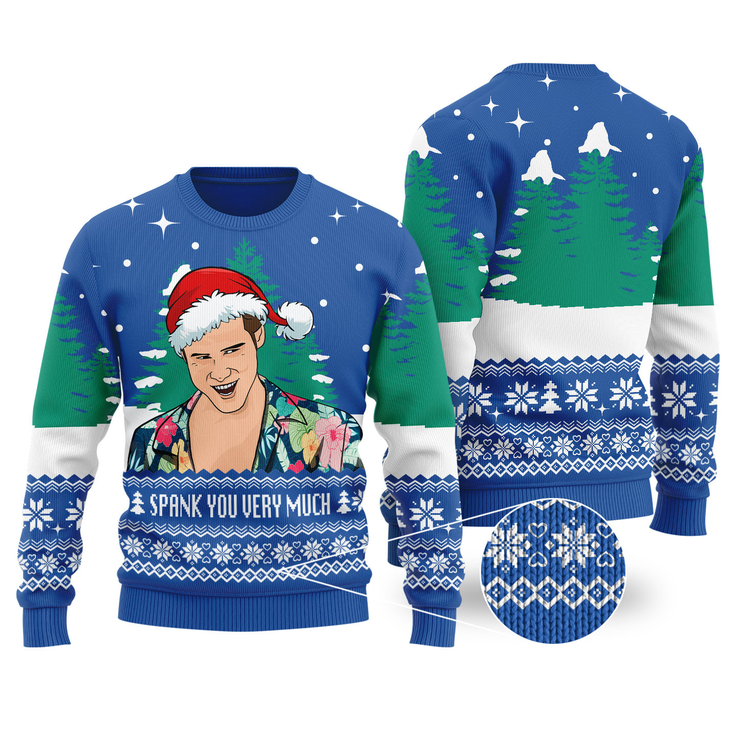 Spank You Very Much Ace Venture Pet Detective Christmas Sweater Royal Lovely Merch Gift for Cozy Winter Nights