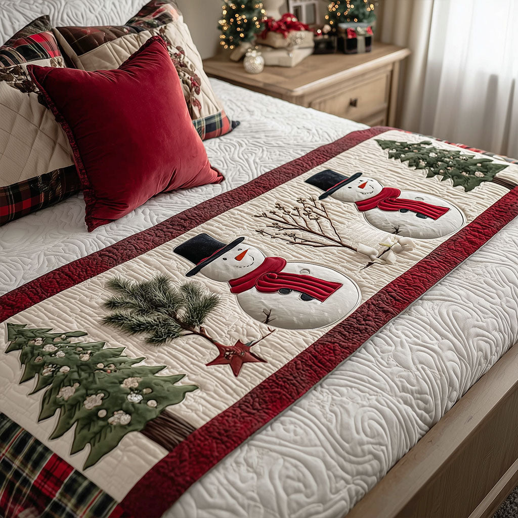 Spark of Noel Quilted Bed Runner Xmas Room Decorations Xmas Gift Ideas
