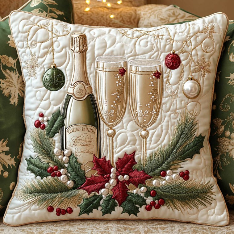 Sparkling Christmas Eve Quilt Pillow Case Thoughtful Pillowcase Gift for Housewarming