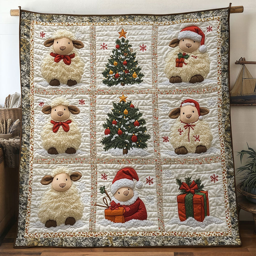 Sparkling Sheep Quilt Blanket Sofa Throws Son In Law Christmas Presents