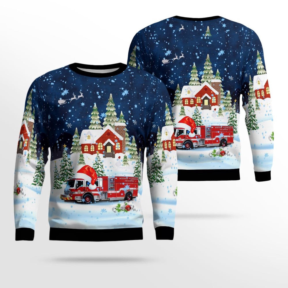 Spartanburg South Carolina Westview Fairforest Fire Department AOP Ugly Sweater Unisex Christmas Gift