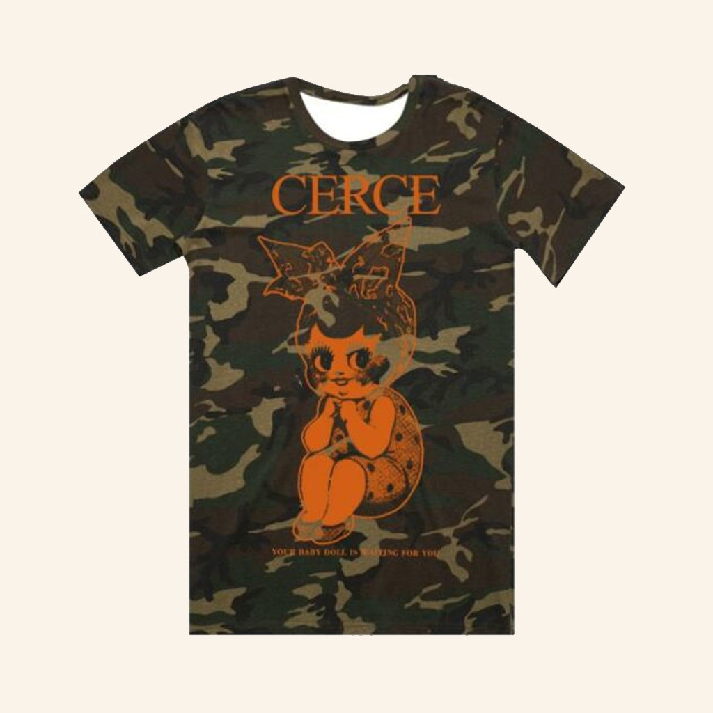 Speakeasy Print Merch Babydoll Camo T-Shirt Christmas Gifts For Wife