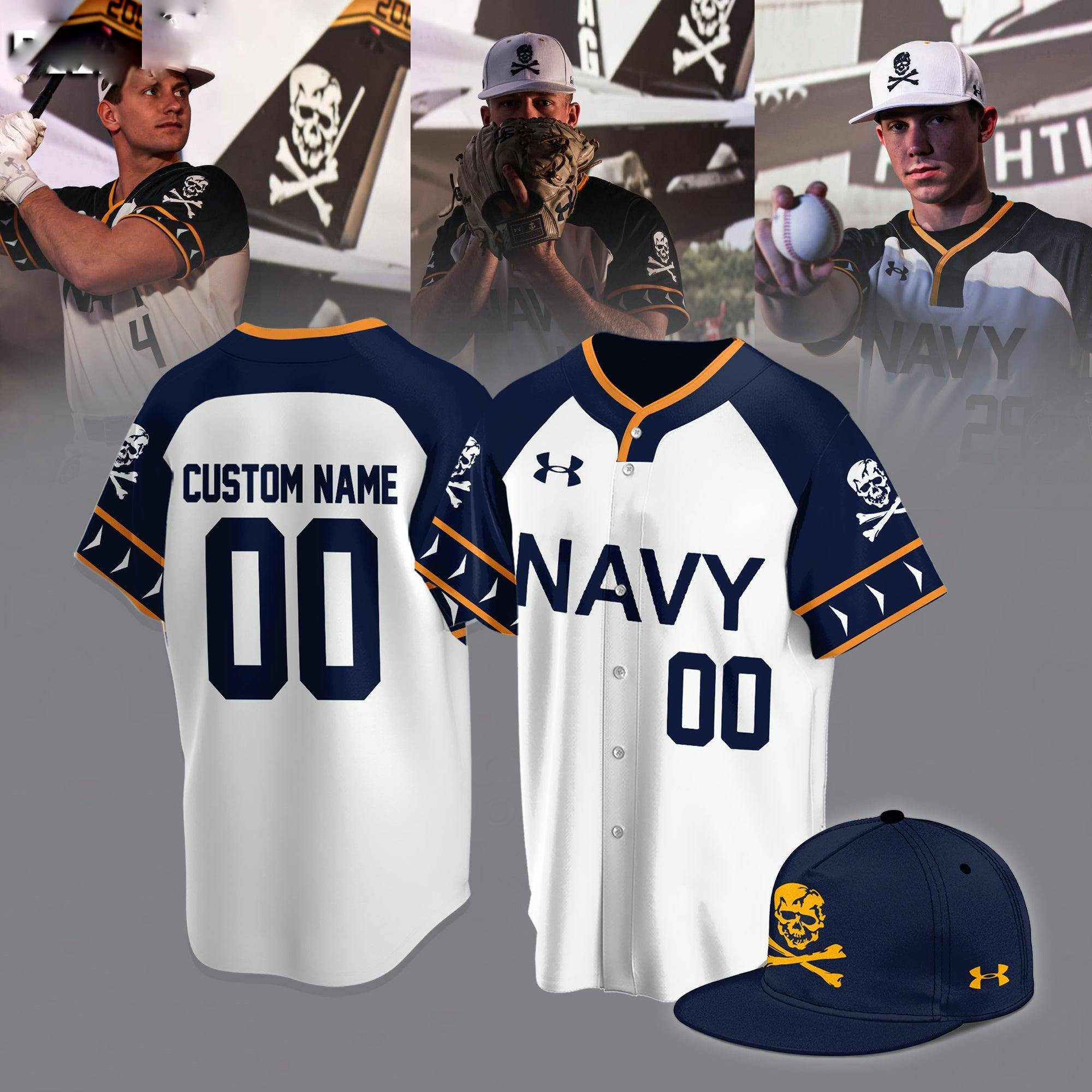 Special 2025 Jolly Rogers Navy Midshipmen Baseball Jersey Presents For Baseball Lovers