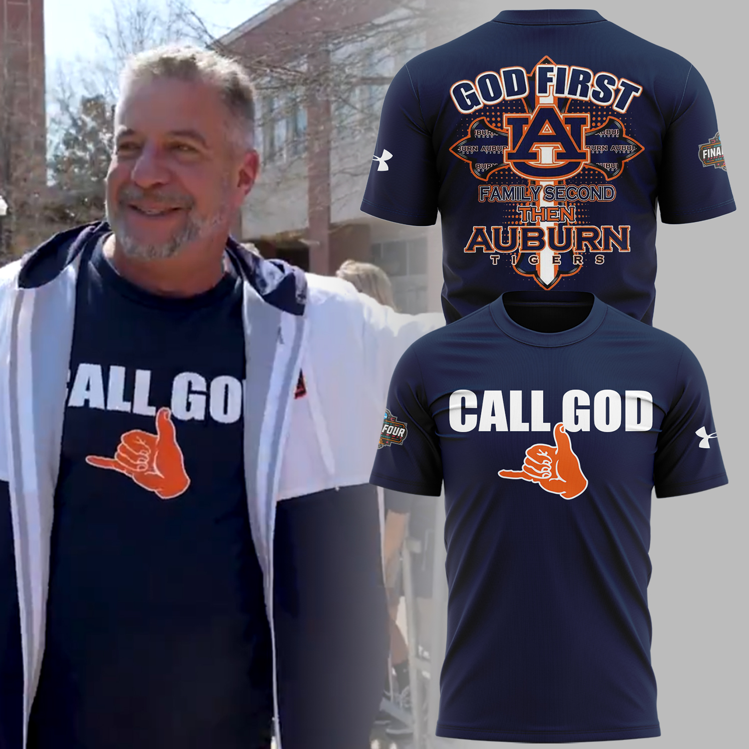 Special New Auburn Basketball CALL GOD T-Shirt Gifts For Basketball Teammates