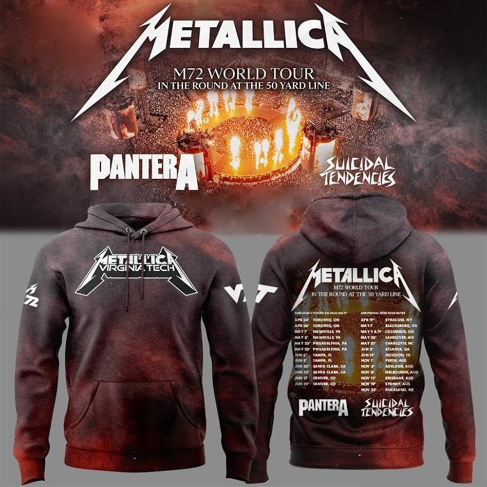 SPECIAL Virginia Tech Metallica World Tour Hoodie Best Gifts For Fans