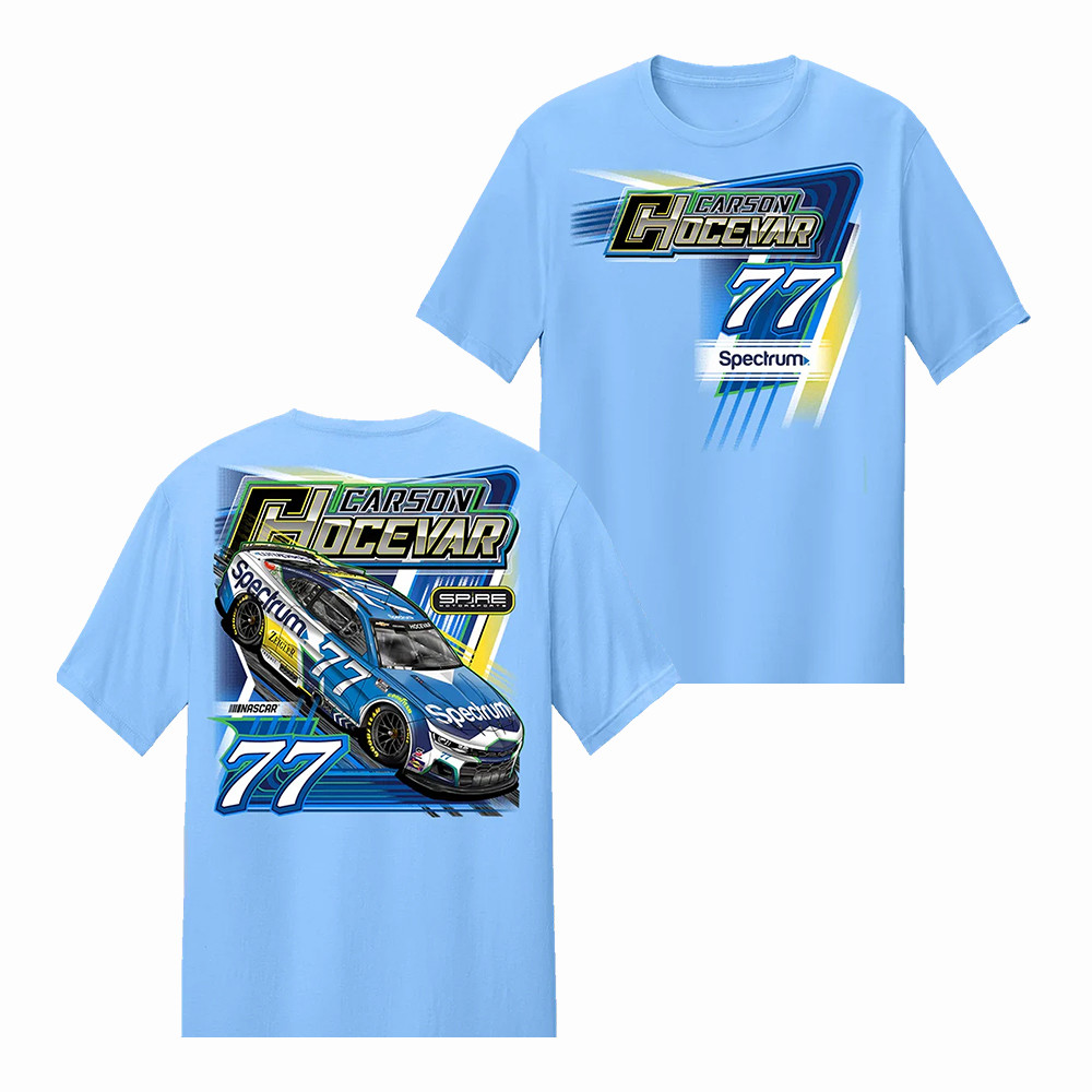 Spectrum Paint Scheme T-Shirt Carson Hocevar Spire 77 merch Gift For NASCAR Fans
